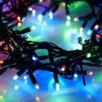Multi Colour LED Fairy Lights - Green Cable